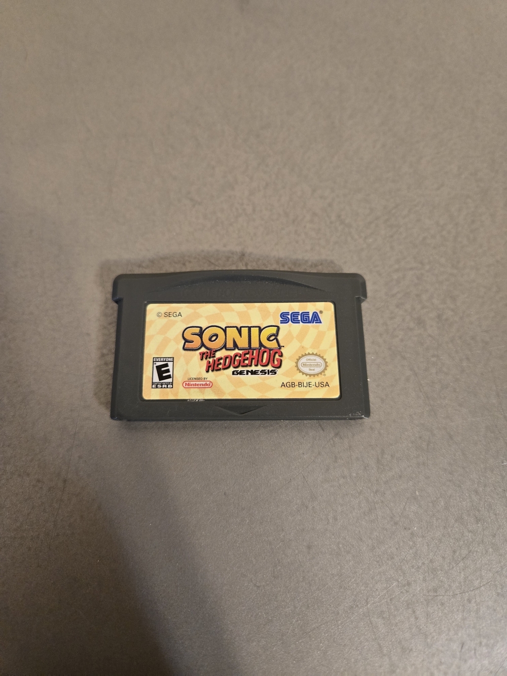 Nintendo Gameboy Advance Sonic The Hedgehog Genesis Video Game